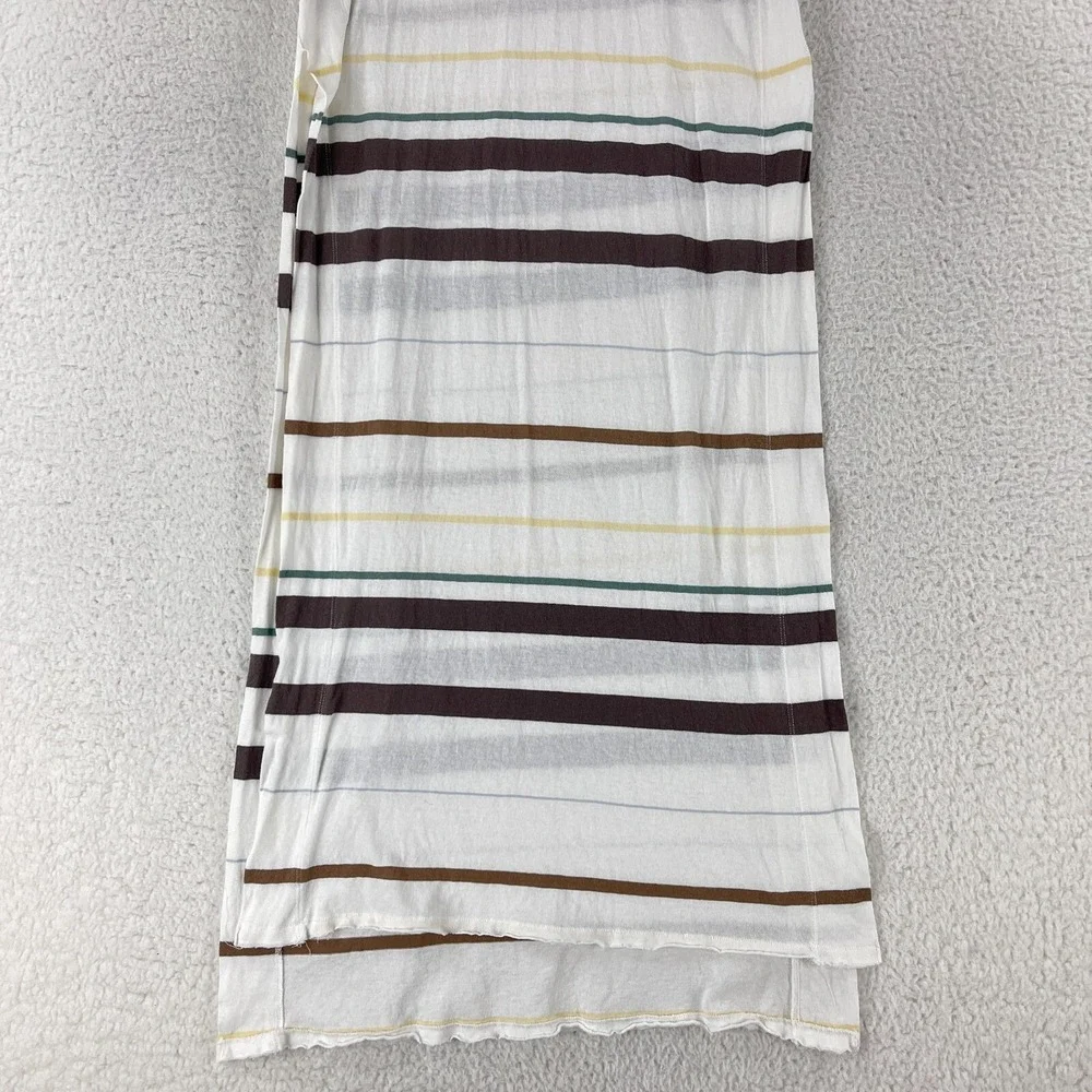 Free People White Too Legit Maxi Side Slit Tunic Dress‎ Womens SS Size Medium
